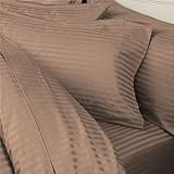 600 Thread Count Egyptian Cotton Sheet Set, Factory Pack 600TC, Olympic Queen , Taupe Solid