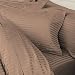 8PC Queen 1200 Thread Count Down Alternative Bed In a Bag - TAUPE Sheet Set, Duvet Set & Down Alternative