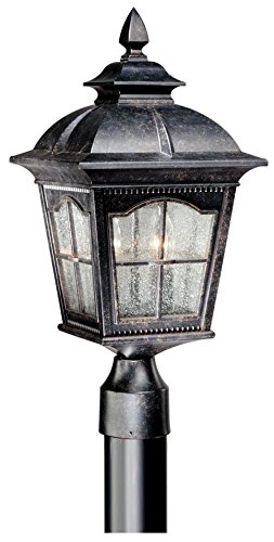 Vaxcel usa adopu090bp, arcadia 2 light outdoor post lighting fixt…