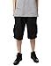 iDarbi Mens Loose Fit Fleece Cargo Shorts Solid Colors (S-5XL Avail)