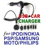 Universal USB Mobile Cell Phone Car Charger 7 Adapter Kit for Micro USB Dev ....