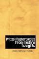 Prose Masterpieces from Modern Essayists