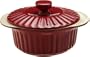 Good Cook 1.5 Quart Ceramic Covered Casserole, Red