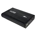 Alu 8,9cm (3,5 Zoll) IDE Externes Festplattengeh�use USB 2.0 - HDD 8,9cm (3,5 Zoll) IDE (PATA) - Unterst�tzt gro�e Gigabytegr��en - �bertragungsrate bis 480 Mbit /Sek - USB Kabel und Netzteil 220 Volt im Lieferumfang - keine Treiberinstallation notwendig