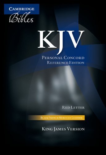 KJV Personal Concord Reference Edition KJ463:XRI black French Morocco leather, thumb indexed (2009-03-12)