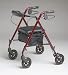 Medline ROLLATOR FREEDOM BURGUNDY Red