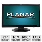 PL2410W 24 Black W LCD with Dvi-d