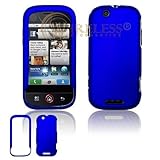 Dark Blue Rubber Feel Snap-On Cover Hard Case Cell Phone Protector for Moto ....