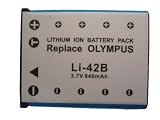 Photo : Li-40B / Li40B / Li42B / Li-42B 3.7V 840mAh High capacity replacement Li ion Battery for Olympus digital camera models Tough series 725SW 770SW Stylus Series 700 710 720 SW 725 SW 730 SW 740 750 760 770 SW 780 790 SW 795 SW µ Series µ700 µ710 µ720 SW µ725 SW µ730 SW µ740 µ750 µ760 µ770 SW µ780 µ790 SW µ795 SW FE series FE-150 FE-150 Zoom FE-160 FE-190 FE-240 FE-230 FE-290 FE-250 FE-280 FE-220D FE-220 FE-5500 FE-300 Olympus Stylus 800 Series 820 830 Stylus 1000 Series 1200 X Series X-785 X-790 X-795 X-800 Olympus Others D-630 Zoom IR-300	SP-700 u Series u700 u710 u720 SW u725 SW u730 SW u740 u750 u760 u770 SW u780 u790 SW u795 SW