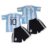 KIDS - AFA - MESSI 10 - ARGENTINA NATIONAL TEAM soccer jersey and shorts replica 2010. Youth Sizes: YL (10-13y).