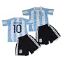 KIDS - AFA - MESSI 10 - ARGENTINA NATIONAL TEAM soccer jersey and shorts replica 2010. Youth Sizes: YL (10-13y).