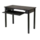 Liso Computer Desk with Keyboard - Espresso