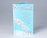 Friend Abstract Winter Floral Christmas Card