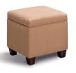 Accent Cube Ottoman in Tan By Coaster Furniture