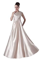 Taffeta One Shoulder Evening Dress/Bridesmaid Dress/Mother-of-the-Bride Dress 