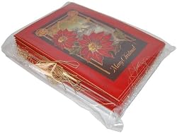 Christmas Poinsettia 5" x 7" Card Value Pack