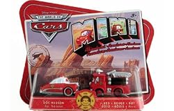 Disney Pixar Cars Mini Adventures Radiator Springs Fire Department Doc Hudson & Red Car Set