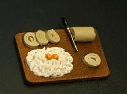 Dollhouse Miniature Rolled Buns in the Making