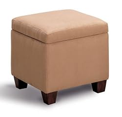 Accent Cube Ottoman in Tan By Coaster Furniture