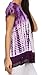 Sakkas 776 - Violet Embroidery Tie Dye Sequin Accents Blouse / Top - Purple - OS