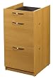 Westchester Full Size Pedestal in Golden Oak Finish By Bestar Furniture