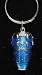 Harmony Jewelry Conga Drum Keychain -Silver and Blue