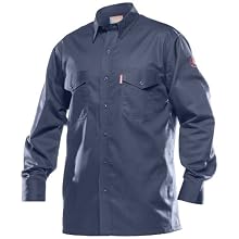 Benchmark Flame Resistant Button Front Shirt, 100% FR cotton, HRC 1
