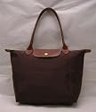 Longchamp - Le Pliage Large Folding Tote, Chocolate