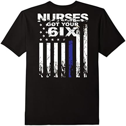 Men's NURSES GOT YOUR 6IX t-shirt XL Black