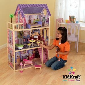 KidKraft Kayla Dollhouse + 10 Pieces of Furniture by 