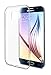 Galaxy S6 Case, [Perfect Fit] Galaxy S6 Bumper Case Cover Slim Scratch Resistant / Dust Shockproof Hybrid [100% Transparent] Clear Case with Trim Bumper For Samsung Galaxy S6