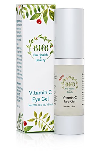 BHB Vitamin C Eye Gel with Salicylic Acid and B5 Promotes Skin Care and Collagen Production to Diminish Wrinkles Dark Circles and Age Spots Includes Green Tea and Cucumber Extract 15ml