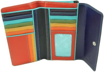 Visconti SP20 Multi Colored Large Bifold Soft Leather Wallet
