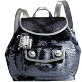 Coach Limited Edition Poppy Sequin Backpack Daypack 16916 Steel Grey