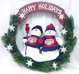 Washington Nationals 20 Team Snowman Wreath - Baseball Sports Merchandise