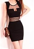 DAYISSÂ® Sexy Womens Lace High Waist Sleeveless See-through Party Dress Pencil Skirt NEW