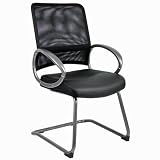 Boss Mesh Back with Pewter Finish Guest Chair