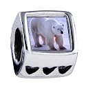 Soufeel Blanc Polar Bear Perles European Heart