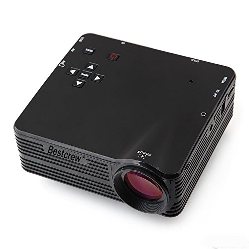 BestcrewÂ® 16W 320*240 50Lumens Mini LED LCD Home Cinema Theater Projector With HDMI / USB / VGA / Micro SD / TV/ AV , Support PC Laptop with Music Photos Videos Compatible with Smart Phone for Iphone 4/4s 5s ,ipad mini air,samsung Galaxy s3/s4/noteii