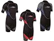 (Osprey) Men's Shorty Wetsuit Chest 38 (180-185cm)(MED) (Black/Grey)