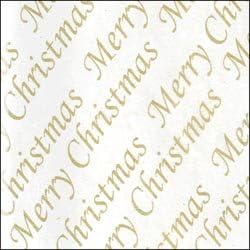 Gold Merry Christmas Tissue Paper (4 sheets)
