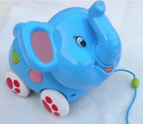 The Best U Want 1 Pcs Drag Plastics Toys Elephant,Can Listen To Music,Exercise Your Baby Hearing And Reaction,Exercise The Baby Ability To Act,Safety And Environmental Protection