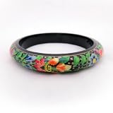 Handpainted Wooden Bangle- Floral