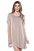 Alexander + David A+D Womens Loose Trapeze Dress - Shortsleeve Crewneck Tunic