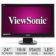 Viewsonic VX2453MH-LED 24-Inch Ultra-thin Widescreen LED Monitor - Black