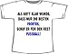 Gott schuf für die Besten Fechten, für den Rest Fußball; T-Shirt weiß
