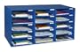 Pacon 70% Recycled Mailbox Storage Unit, 15 Slots, Blue (1308)