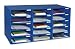 Pacon 70% Recycled Mailbox Storage Unit, 15 Slots, Blue (1308)