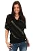 Hooch Groom Stripe Batwing Strickpullover Hooch Black  (BK001), Größe 8   08W1 HLFA 0659