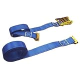 2 X 20' E Track Ratchet Straps - Etrack Tiedown Straps for Interior Van Trailers... by US Cargo Control